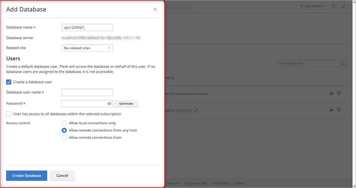 Plesk Create Database.png