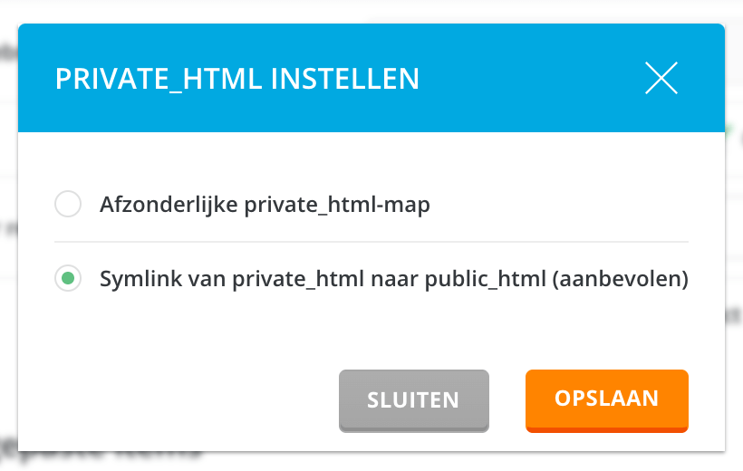 HTTPS voor de public_html of de private_html.