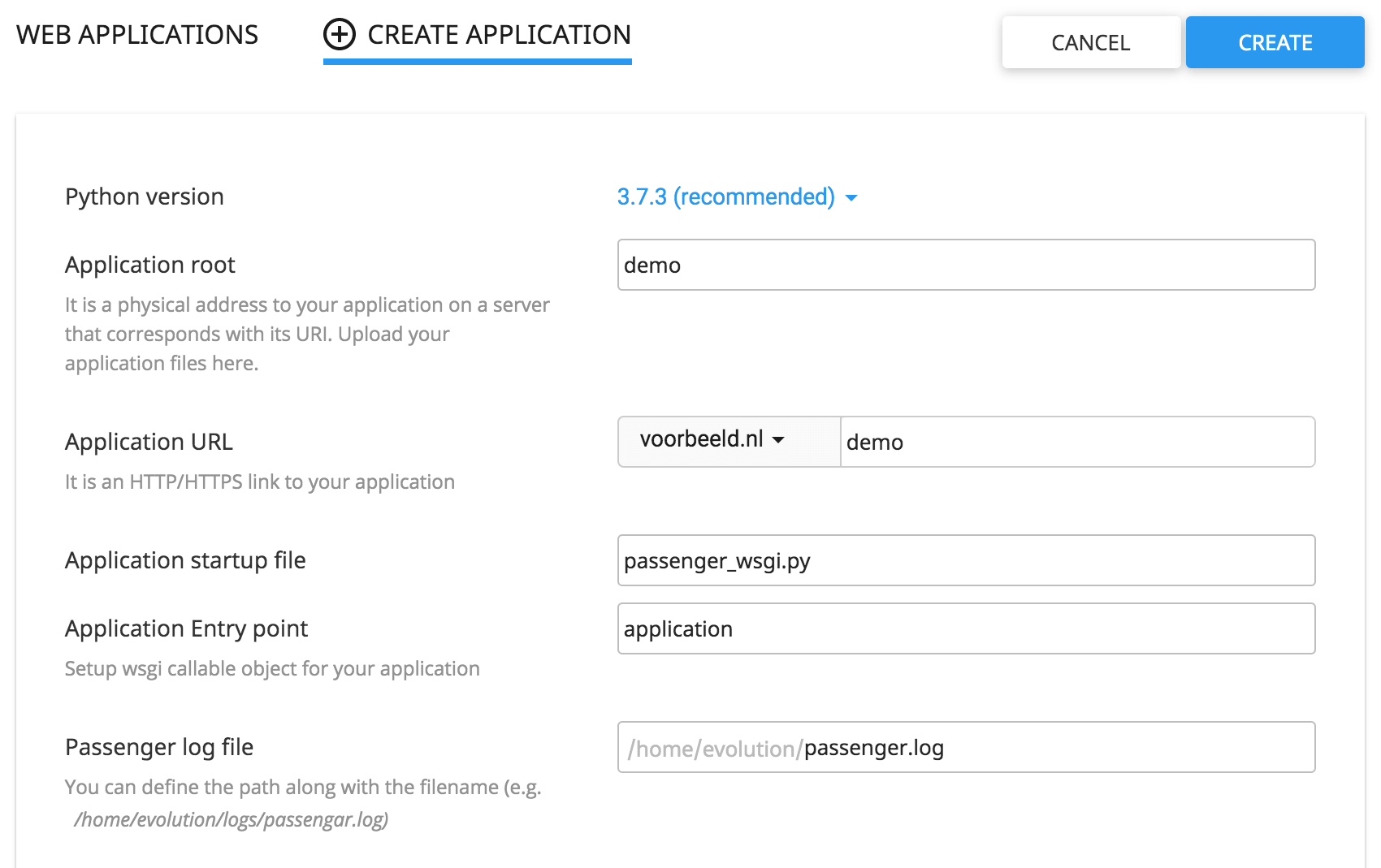 De instellingen van je Python-applicatie bepalen.